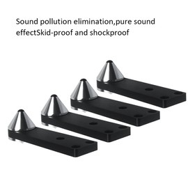 Lyaciomn 4PCS Adjustable Combined Type Audio Speaker Foot Subwoofer Shockproof Spike Bracket