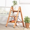 SOLADDER 3 Step Ladder, Folding Step Stool with Anti-Slip Wide