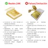 MODA TURÍN - 20 Láminas Oro Genuino Comestible 24K 4.33