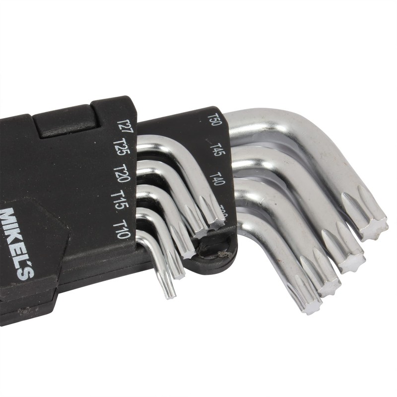 Mikel's JT-9 Juego de Llaves Torx, 9 Piezas