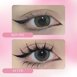 Ninetynine Dreams Tower Top Style Individual Manga Manhua Anime Lash Extensions (9-13mm) C Curl Reusable False Eyelash Soft & Lightweight Volume Lash Clusters