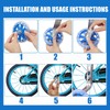2 Bicycle Stabilisers for Children, Stabilisers, Auxiliary Wheels, Flash Wheels,