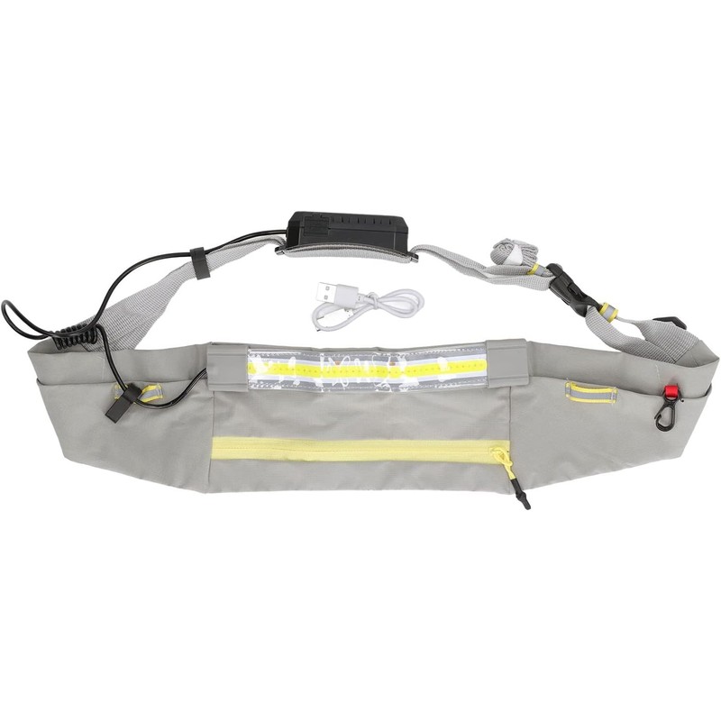 Tbest Luz de Cinturón COB para Correr, Senderismo, Riñonera con