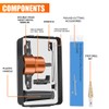 REXBETI Double Headed Sheet Metal Nibbler, Drill Attachment Metal Cutter