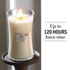 WoodWick White Teak Pluswick Large Hourglass Candle, 22 oz.