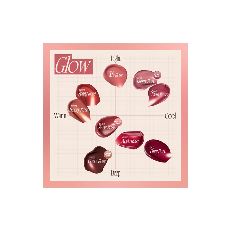 fwee [fwee]Rose Obsession Stay-Fint Lip Tint (16 colors)