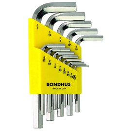 Bondhus (bondasu) Hex Wrench Set Short 12 Piece Inch Type hlx12sb