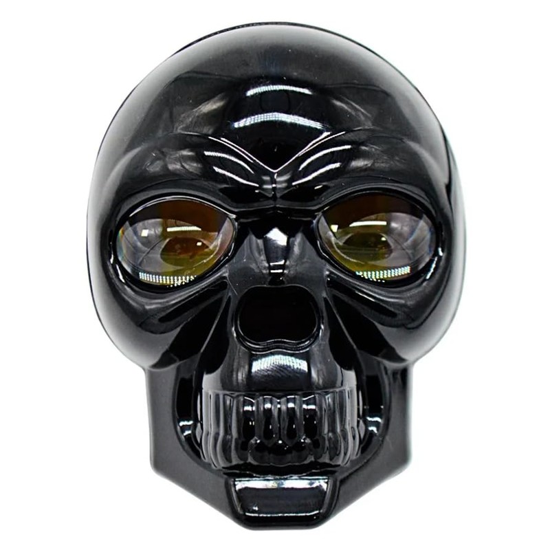 FIGURA CALAVERA Faro LED para Moto Color Negro con 5