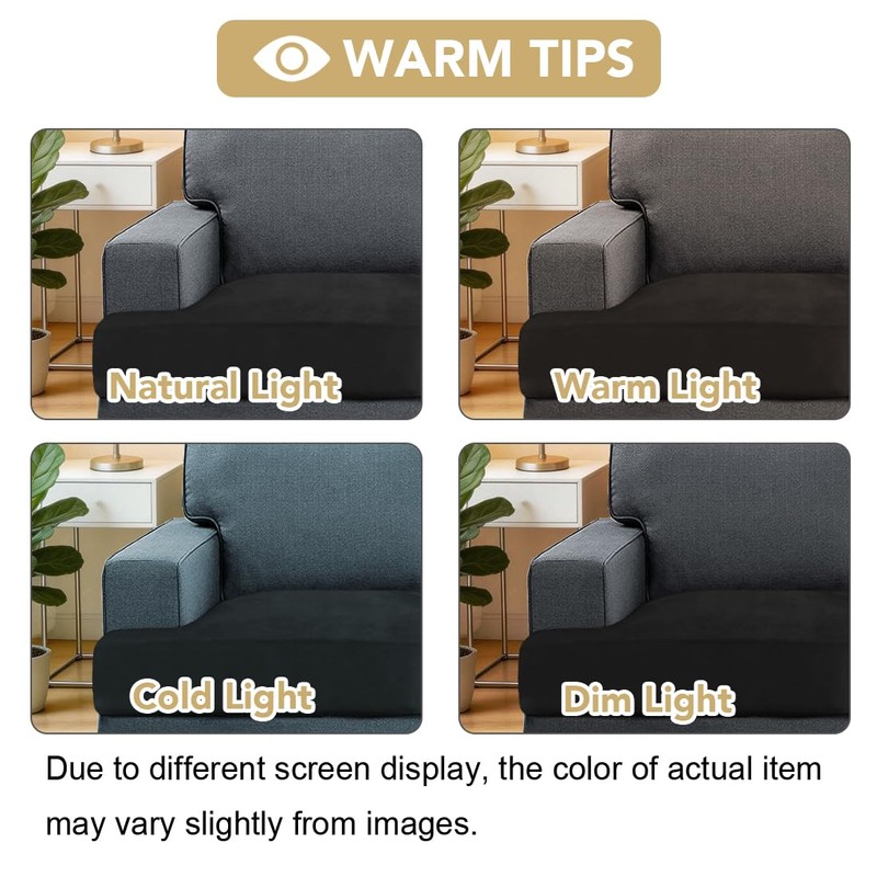 H.VERSAILTEX Stretch Velvet 2 Piece T Cushion Sofa Slipcovers Individually