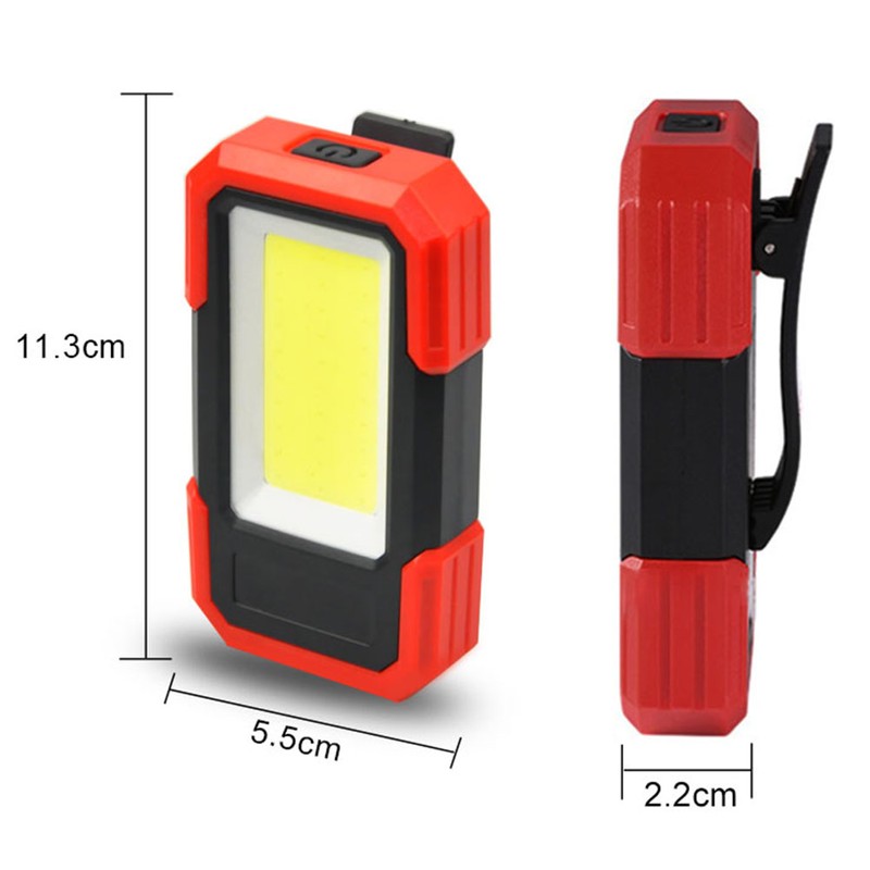 2 Pack COB Work Light LED Magnetic Base and Clip
