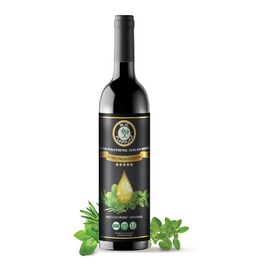 M.G. PAPPAS High Polyphenol Tuscan Herb Infused Olive Oil Extra Virgin - Over 500mg/kg - Unfiltered First Cold Pressed Greek EVOO - Award Winning - Salads Dipping Cooking Baking