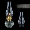 JIAOGEPENGYOU Oil Lamp Chimney Replacement,3 Inch Fitter x 8.3 Inch