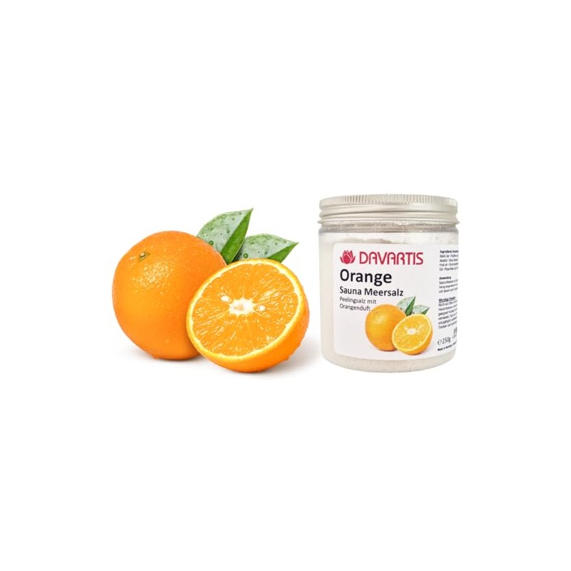 Davartis - Sauna Meersalz Körper Peelingsalz Orange - 250g