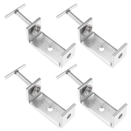 ECSiNG 4PCS Heavy Duty C-Clamps 304 Stainless Steel Woodworking Fixed Fixture Clamp 65mm Wide Jaw Opening Tiger Clamp for Home Improvement Car Repair Hand Twist Style 2