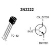 2N2222 Power Transistors, 75V 600mA NPN TO-92 Power General Purpose