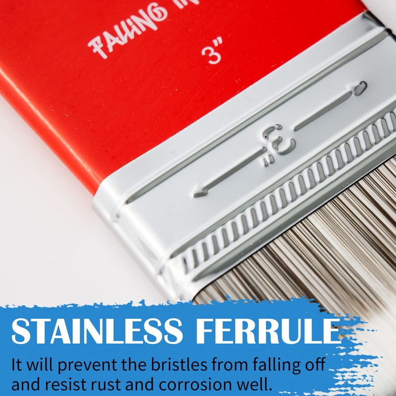 Falling in Art Filbert Paddle Paint Brush, Scale Brush for