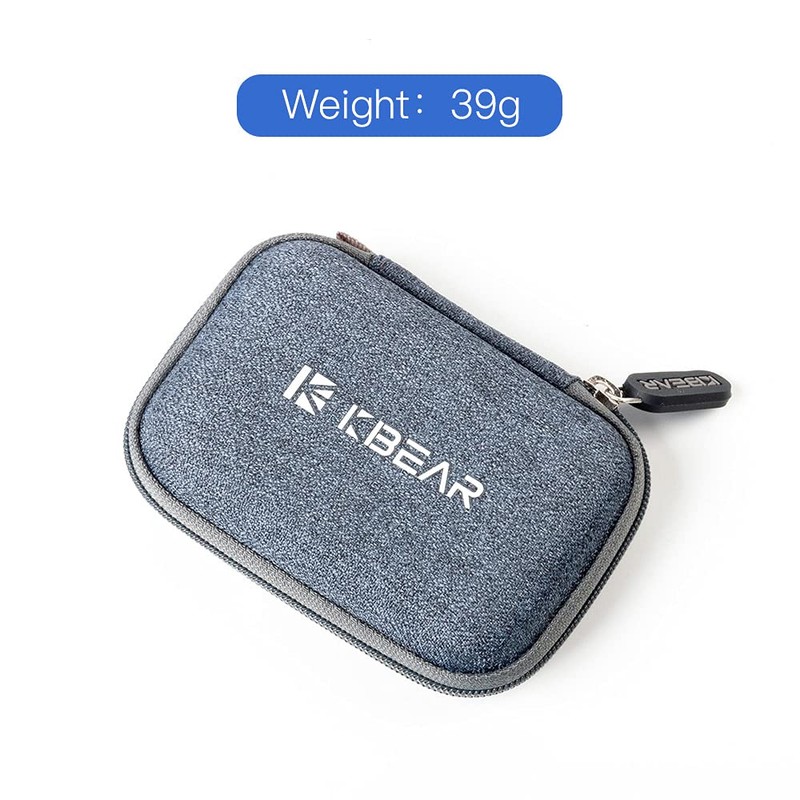 KBEAR Earphone Case, Storage Box, Cable Cover, Earphone Accessory Box,