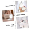 PACKOVE Pocket Mirror Compact Makeup Mirror Handheld Purse Mirror for