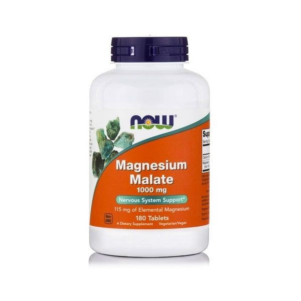Now Magnesium Malate 1000 mg 180 tabs