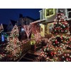 YIQU 2-Pack 66FT C9 Christmas String Lights Outdoor, 100LED Waterproof