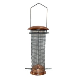 Copper Style Hanging Wild Bird Nut Feeder