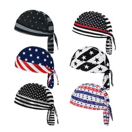 Design Life Bar Men Skull Cap Running Hats Sweat Wicking Hats Milk Silk Cycling Helmet Liner 6 Pieces Map