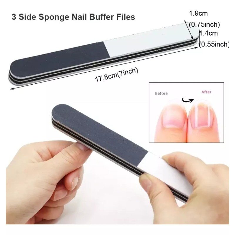 productos comerciales mx Juego De Limas Manicura Profesional 8 Piezas