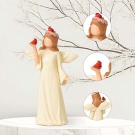 NANAOUS Guardian Angel Statue, Angel Figurines for Women, Resin Angel Statues, Sympathy, Memorial Commemoration, Heaven, Christmas, Thanksgiving, Gifts