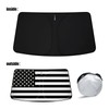 D-Lumina Winshield Sun Shade with USA Flag for 2007-2021 to-yota