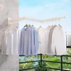 Wall Mounted Clothes Drying Rack Space Saving Laundry Rack Folding