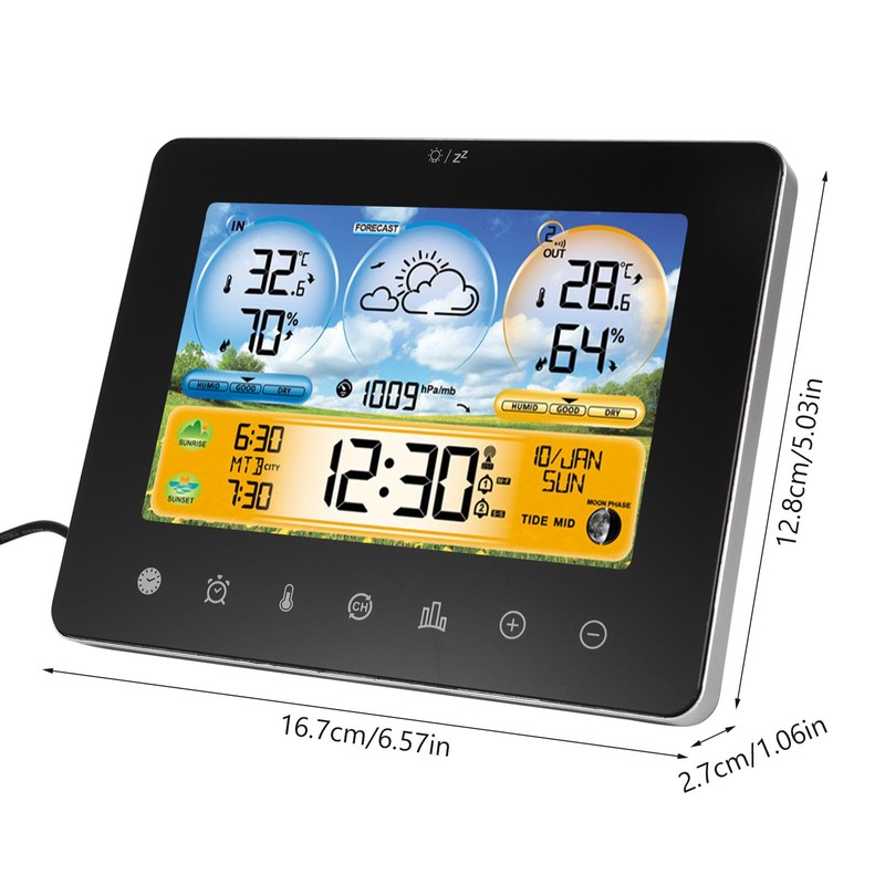 Wireless Weather Station with Outdoor Sensor, Weather Stations Indoor and