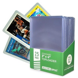 Cargadores superiores para tarjetas | Protectores de tarjetas de 3 x 4 pulgadas para comercio colectivo | Soporte protector para tarjetas deportivas |