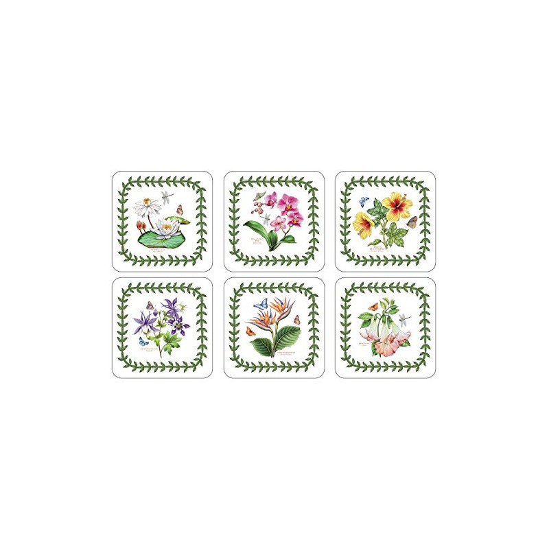 Pimpernel Exotic Botanic Garden Coasters, Set of 6