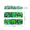 St. Patrick's Day Nail Art Glitters 3D Holographic Nail Sequins