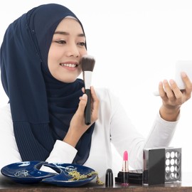 2PCS Jewelry Plate Tray, Ceramic Moon Shaped Decorative Trinket Dish for Storing Rings Earrings Necklaces Crystals Stones, Novelty Accessory Organizer for Islamic Muslim in Vanity Bathroom