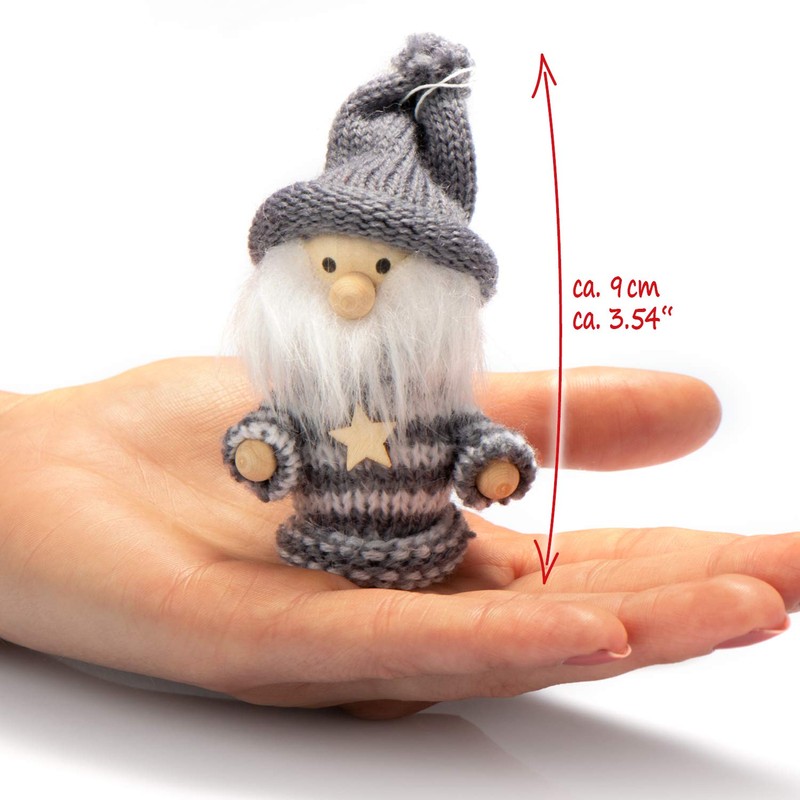 com-four® Christmas Hanging Figures, Gnomes, Various Tree Hanging Figures, Premium