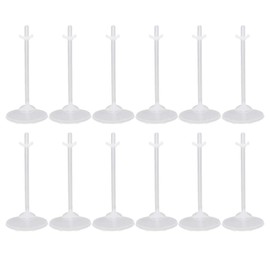 HEALLILY 36pcs Doll Stands Display Holders Doll Stands Doll Mini Display Stand Doll Support Frame Toy Doll Accessories Prop up 11 to 13 Inch Dolls and Action Figures Doll Accessories ( Transparent )