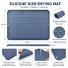 Silicone Dish Drying Mat for Kitchen Counters – Heat-Resistant Drip