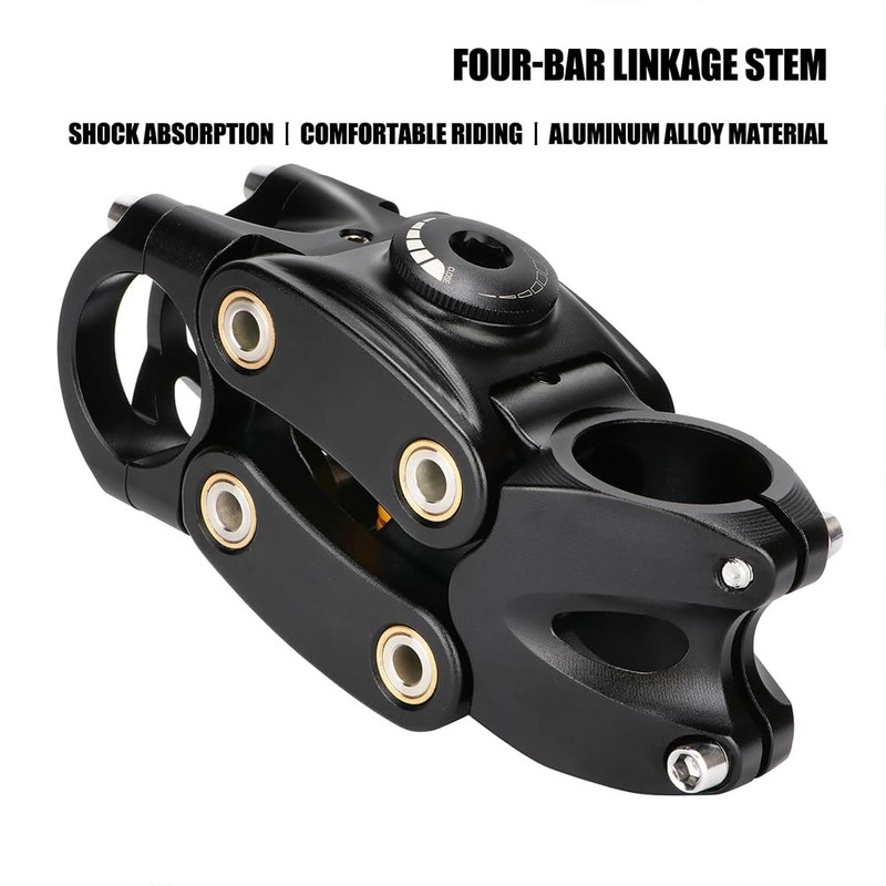 CuteHairy Suspension Stem, 7 Degree 45mm Height Rise Adjustable Bicycle