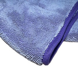 THE HOUSE OF RAGS - The Diva Rinseless Car Drying Towel-16x20 inches, 1200 GSM Microfiber Twist Loop, Premium Korean Quality, Suede Edge Towel for Auto Detailing, Paint Safe, Purple - 3 Pack