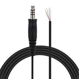 KIMISS DIY Replacement Cable Cord for Helicopter Headset Nexus U174 Spring Adapter U 174 U Military Plug