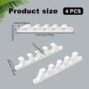 AHANDMAKER 4PCS White Chaise Lounge Bracket, Multi Position Furniture Chair