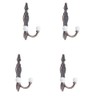 Knober 4 x Double Hooks | Wardrobe Hooks | Clothes