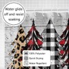 Joliaco Merry Christmas Shower Curtain Buffalo Plaid and Leopard Bathroom