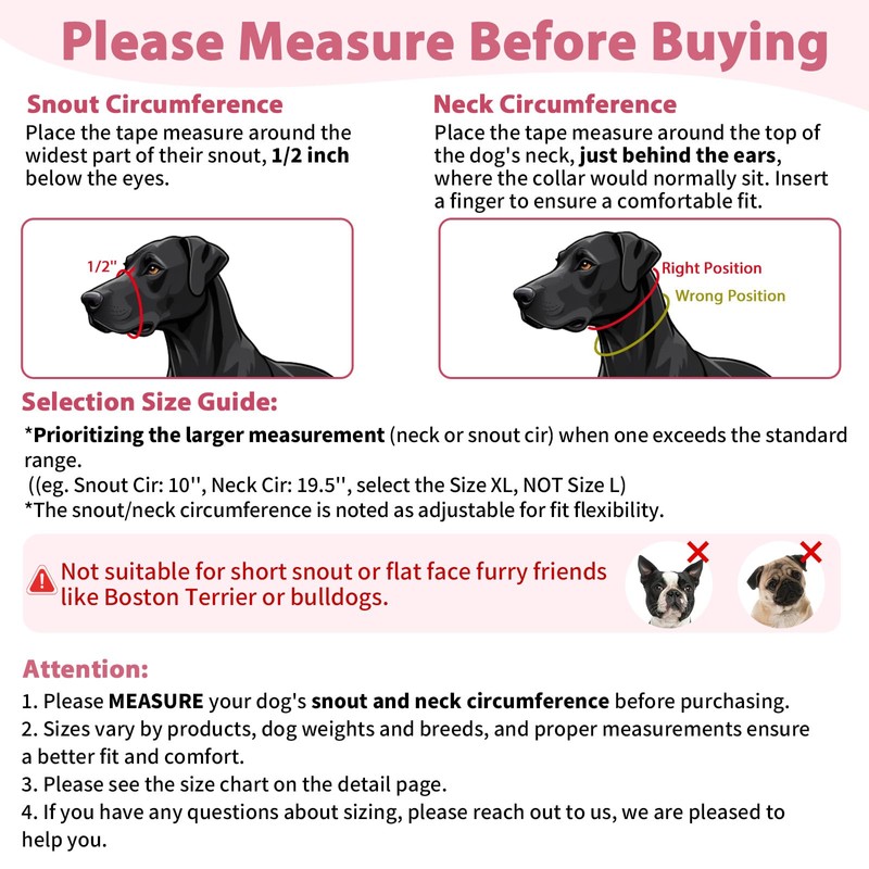 BARKLESS Sturdy No Pull Head Collar for Medium Large Dogs,