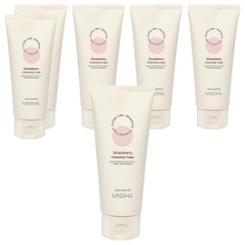 Misha Missha Creamy Latte Cleansing Foam Strawberry, 172ml, 6 pieces / 미샤 크리미 라떼 클렌징 폼 딸기, 172ml, 6개