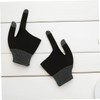 Operitacx 2Pairs Graphene Touch Screen Gaming Gloves Breathable Two Finger