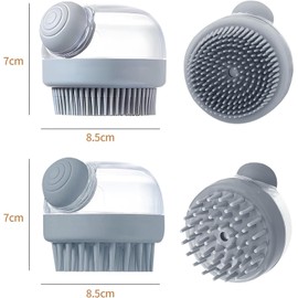 GeorgeX Cepillo Corporal de Silicona, 2 Pcs Cepillo de Baño