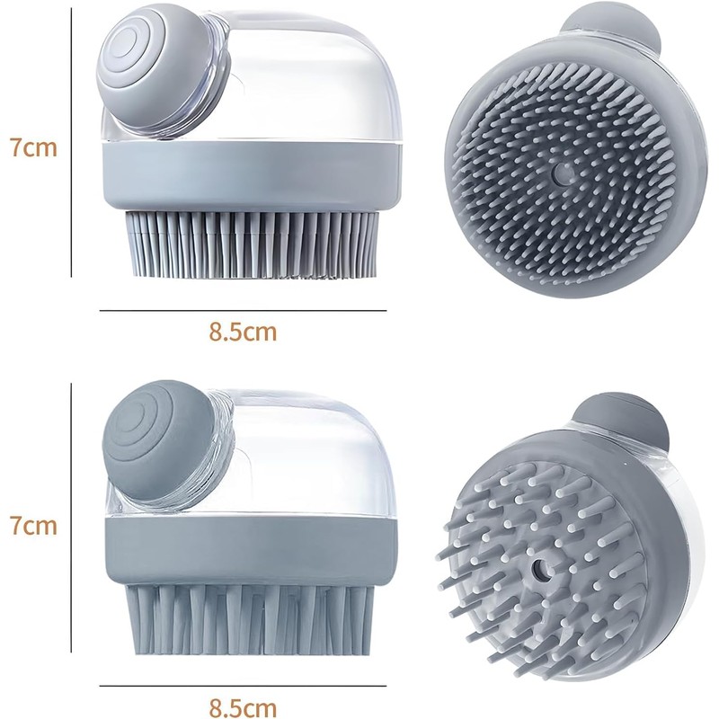 GeorgeX Cepillo Corporal de Silicona, 2 Pcs Cepillo de Baño