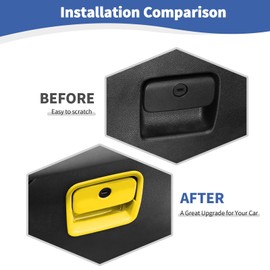 RT-TCZ Organizador de almacenamiento para guantera, accesorios interiores para Jeep Wrangler 2018-2021 JL JLU Gladiator JT 2020 2021 2022 (amarillo)